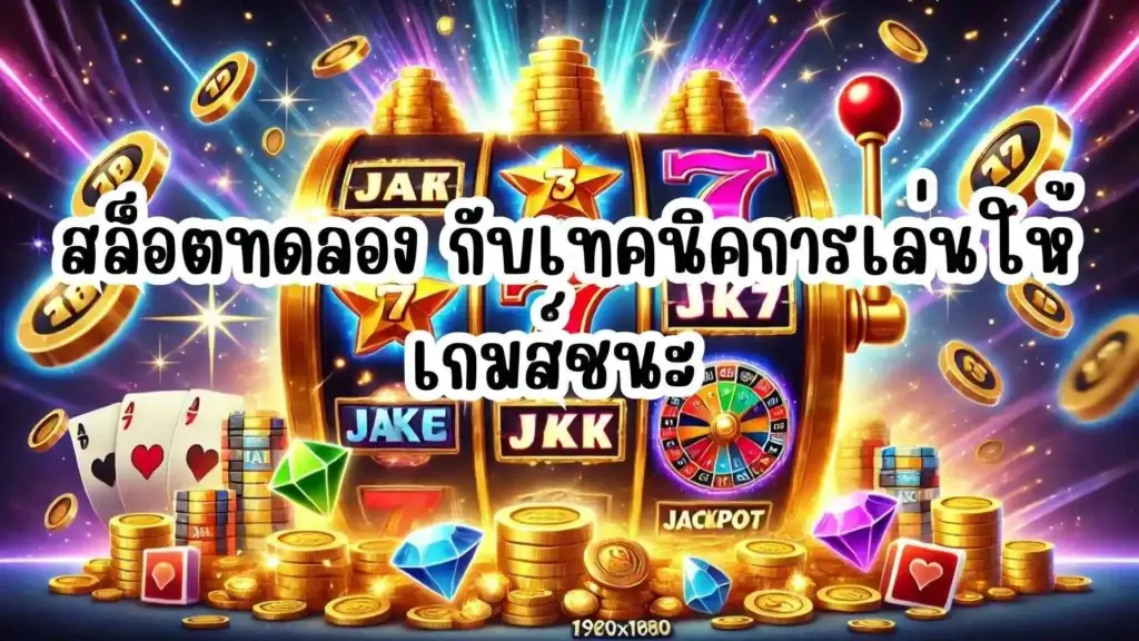 สล็อตทดลอง กับเทคนิคการเล่นให้เกมส์ชนะ