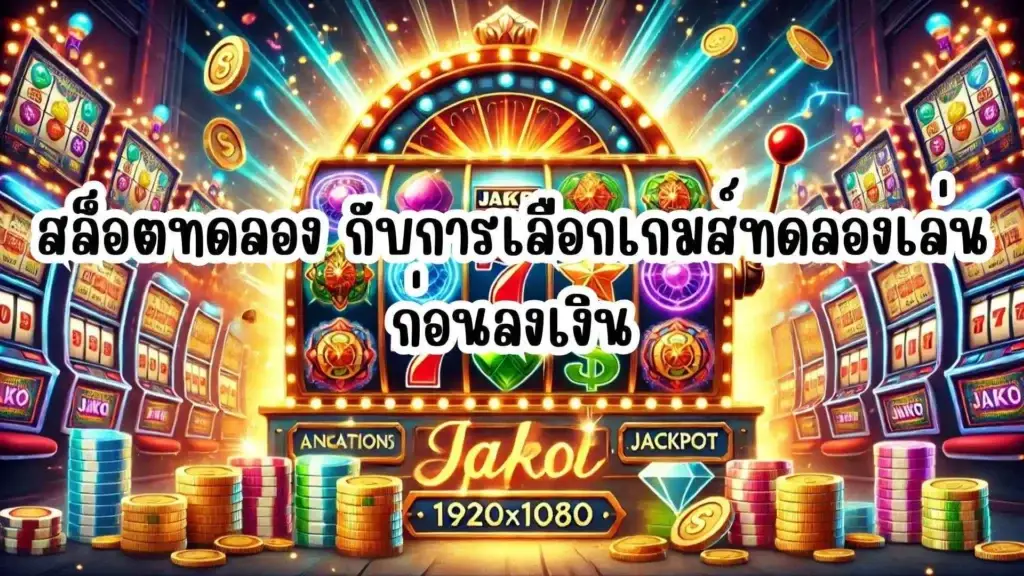 สล็อตทดลอง กับการเลือกเกมส์ทดลองเล่นก่อนลงเงิน