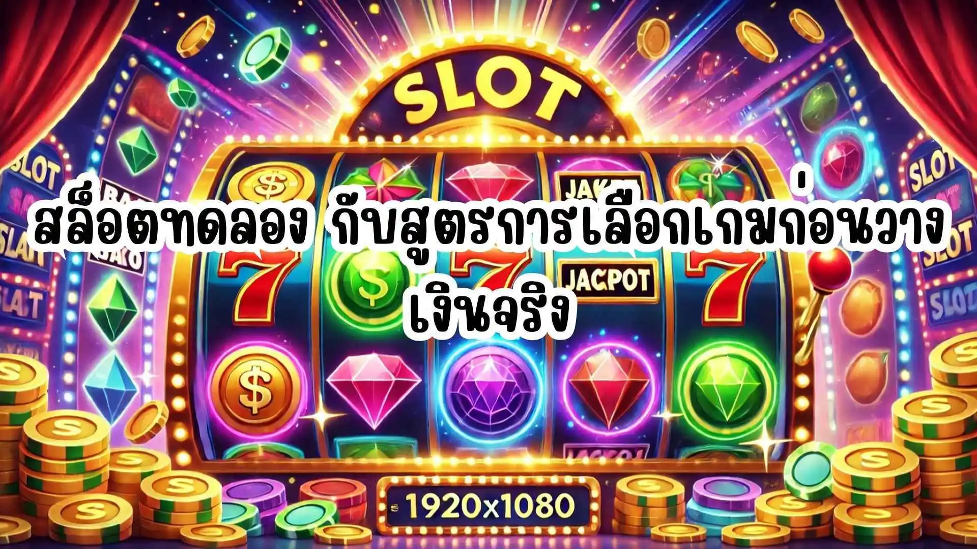  สล็อตทดลอง กับสูตรการเลือกเกมก่อนวางเงินจริง