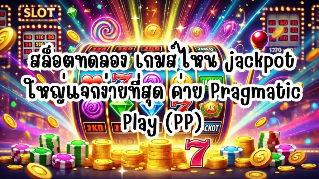 สล็อตทดลอง เกมส์ไหน jackpot ใหญ่แจกง่ายที่สุด ค่าย Pragmatic Play (PP)