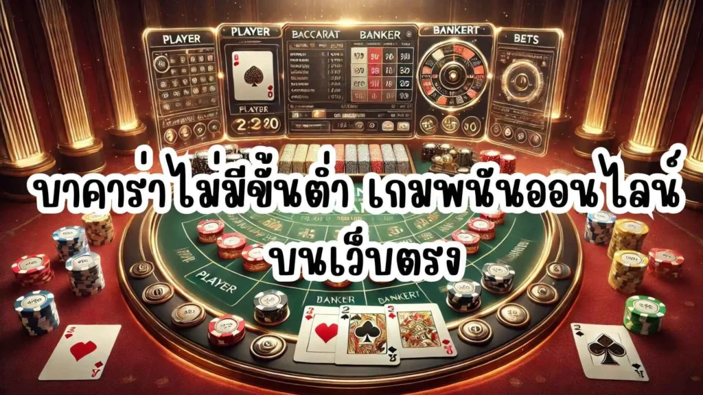 บาคาร่าไม่มีขั้นต่ำ เกมพนันออนไลน์ บนเว็บตรง