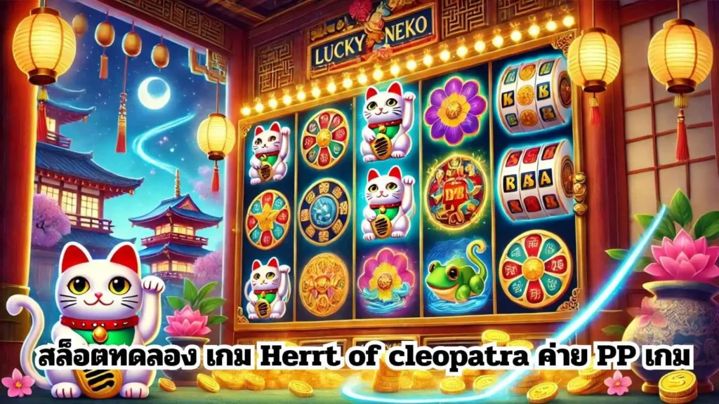 สล็อตทดลอง เกม Herrt of cleopatra ค่าย PP เกม