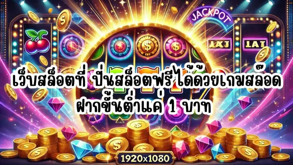  เว็บสล็อตที่ ปั่นสล็อตฟรีได้ด้วยเกมสล๊อดฝากขั้นต่ำแค่ 1 บาท