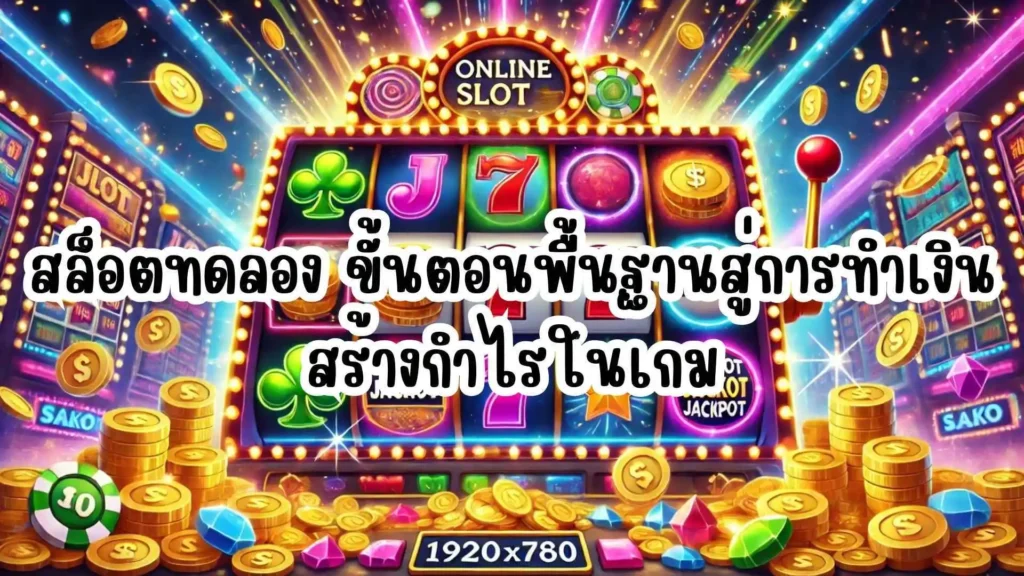 สล็อตทดลอง ขั้นตอนพื้นฐานสู่การทำเงินสร้างกำไรในเกม