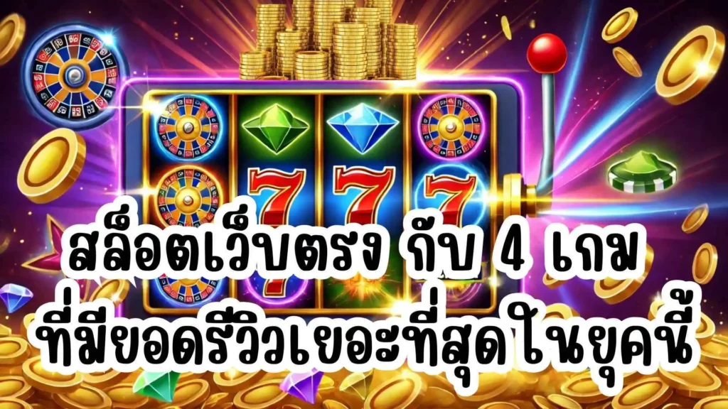 สล็อตเว็บตรง กับ 4 เกม ที่มียอดรีวิวเยอะที่สุดในยุคนี้